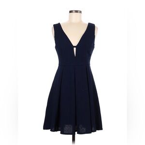 ModCloth She + Sky Cocktail Dress | Navy Blue | Size Large
